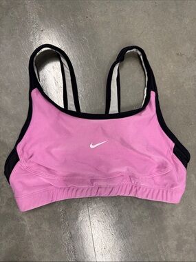 Nike Pink Sports Bra with Black Trim XS